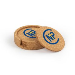 Alternative view of Northpointe Christian Circular Cork Coaster Set of 4 with holder