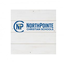 Alternative view of Northpointe Christian White Wood Pallet Coaster  Set of 1  no holder