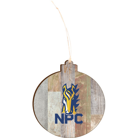 Northpointe Christian Light 4.18 X 3.86 Faux Wood Ornament