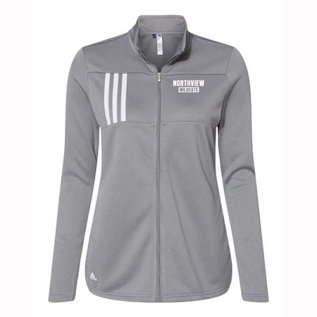 Northview Ladies Adidas 3-Stripes Double Knit Full-Zip Pullover - Image 7