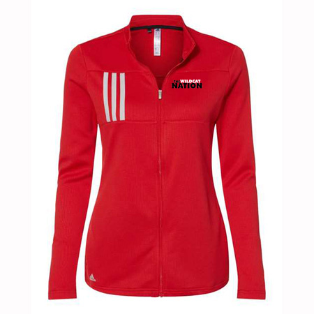 Northview Ladies Adidas 3-Stripes Double Knit Full-Zip Pullover - Image 3