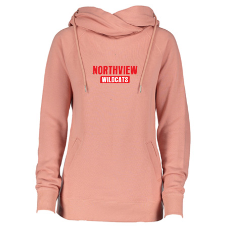 Northview Ladies Classic Fleece Funnel Neck Pullover Hood - Image 14