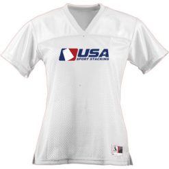 Alternative view of USA SS Ladies Junior Fit Replica Football Tee