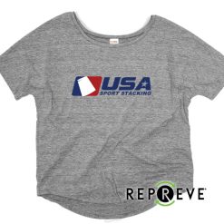 Alternative view of USA SS Ladies Triblend Flowy Tee