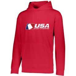 Alternative view of USA SS Youth YOUTH WICKING FLEECE HOODIE