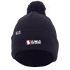 USA SS KNIT FOLD OVER POM-POM BEANIE