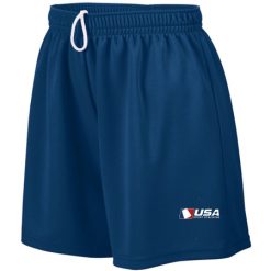 USA SS Ladies Ladies Wicking Mesh Shorts