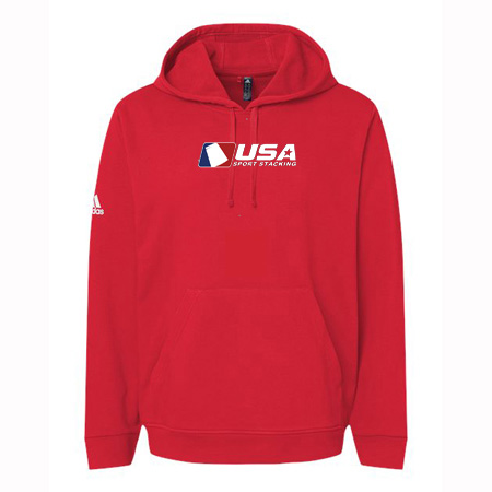 USA SS Adidas Fleece Hoodie - Image 3