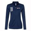 USA SS Ladies Adidas 3-Stripes Double Knit Full-Zip Pullover