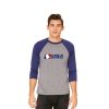 USA SS Unisex 3/4 Sleeve Baseball Tee