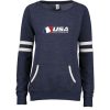 USA SS Ladies Varsity Fleece Crew Neck Pullover