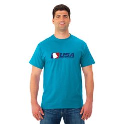 Alternative view of USA SS Adult DRI-POWER T-Shirt