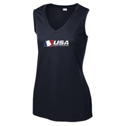 USA SS Ladies Ladies Sleeveless PosiCharge® Competitor™ V-Neck Tee