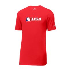 Alternative view of USA SS Nike Dri-FIT Cotton/Poly Tee