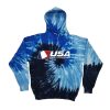 USA SS Adult Tie Dye Fleece Pullover