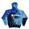 USA SS Youth Youth Tie Dye Fleece Pullover