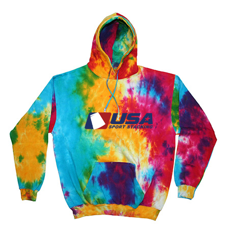 USA SS Youth Youth Tie Dye Fleece Pullover - Image 6