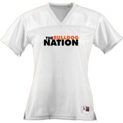 Alternative view of Byron Center Ladies Junior Fit Replica Football Tee