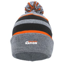 Alternative view of Byron Center KNIT FOLD OVER POM-POM BEANIE