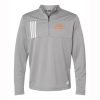 Byron Center Adult Adidas 3-Stripes Double Knit Quarter-Zip Pullover