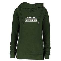 Alternative view of Byron Center Ladies Classic Fleece Funnel Neck Pullover Hood