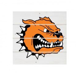 Alternative view of Byron Center White Wood Pallet Coaster  Set of 1  no holder