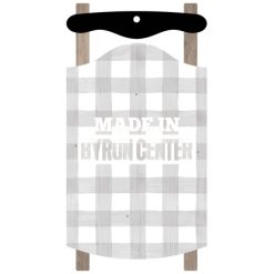 Alternative view of Byron Center Sled Ornament