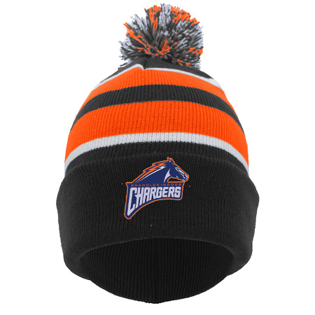 Chandler Woods KNIT FOLD OVER POM-POM BEANIE - Image 2