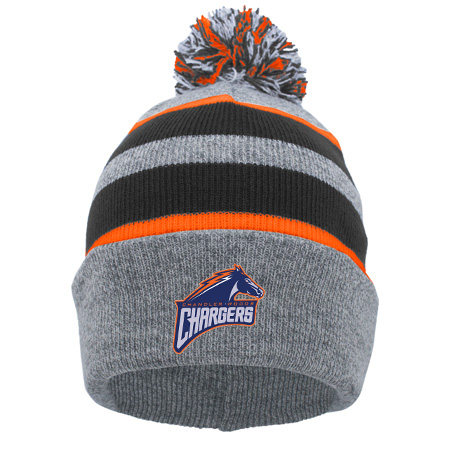 Chandler Woods KNIT FOLD OVER POM-POM BEANIE - Image 4