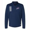 Chandler Woods Adult Adidas 3-Stripes Double Knit Quarter-Zip Pullover