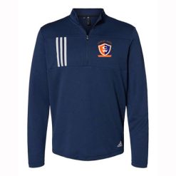 Alternative view of Chandler Woods Adult Adidas 3-Stripes Double Knit Quarter-Zip Pullover