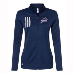 Alternative view of Chandler Woods Ladies Adidas 3-Stripes Double Knit Full-Zip Pullover