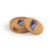 Chandler Woods Circular Cork Coaster Set of 4 with holder
