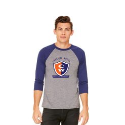 Alternative view of Chandler Woods Unisex 3/4 Sleeve Baseball Tee