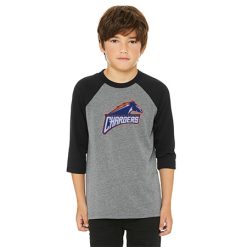 Alternative view of Chandler Woods Youth Youth 3/4 Sleeve Baseball Tee