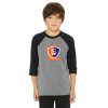 Chandler Woods Youth Youth 3/4 Sleeve Baseball Tee