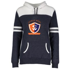 Alternative view of Chandler Woods Ladies Varsity Fleece Pullover Hood