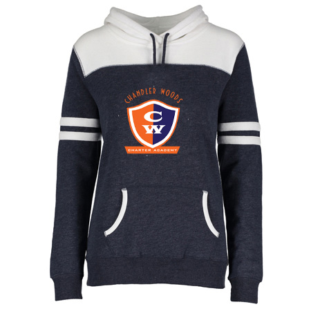Chandler Woods Ladies Varsity Fleece Pullover Hood - Image 2