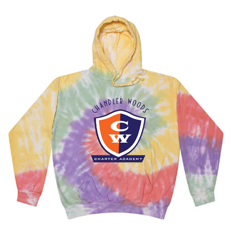 Chandler Woods Youth Youth Tie Dye Fleece Pullover - Image 5
