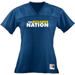 Alternative view of Grand Haven Ladies Junior Fit Replica Football Tee