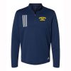 Grand Haven Adult Adidas 3-Stripes Double Knit Quarter-Zip Pullover
