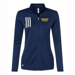 Grand Haven Ladies Adidas 3-Stripes Double Knit Full-Zip Pullover
