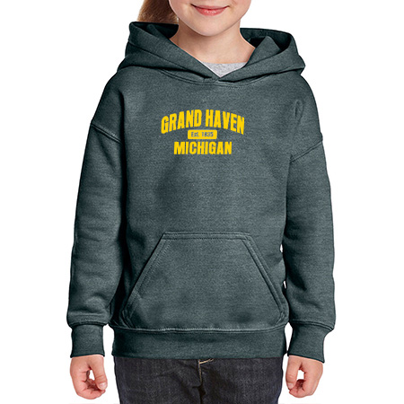 Grand Haven Youth Heavy Blend™ Youth Hooded Sweatshirt - Image 54