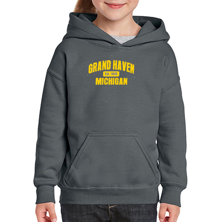 Grand Haven Youth Heavy Blend™ Youth Hooded Sweatshirt - Image 64