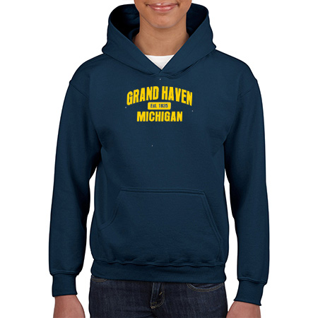 Grand Haven Youth Heavy Blend™ Youth Hooded Sweatshirt - Image 15