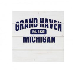 Grand Haven White Wood Pallet Coaster  Set of 1  no holder