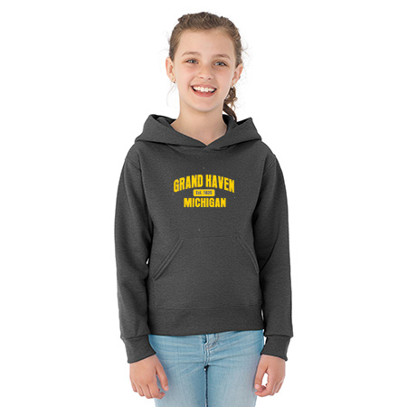 Grand Haven Youth NuBlend® Youth Hooded Sweatshirt - Image 45