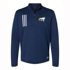 Alternative view of Hudsonville Adult Adidas 3-Stripes Double Knit Quarter-Zip Pullover