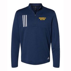 Hudsonville Adult Adidas 3-Stripes Double Knit Quarter-Zip Pullover