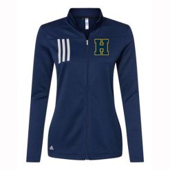 Alternative view of Hudsonville Ladies Adidas 3-Stripes Double Knit Full-Zip Pullover